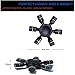 Zip Spinners- Metal Fidget Spinner Toy with Ultra Speed Premium Bearings Guarantee 2 to 6 mins Spinning | Autism Toys | Fashion Gift Toy for Kids & Adults (Black Helm)