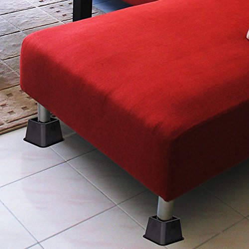 DuraCasa Adjustable Bed Risers or Furniture Riser in Heights of 5 or 3 Inches Heavy Duty Set of ...