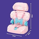 Casdon Baby Huggles Pink Booster Seat Car Seat Dolls 35cm Adjustable Headrest view 6