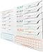 Cash Envelope System Budget Planner Wallet Organizer for Budgeting, Saving Money and Debt Relief, Durable with a Quick and Easy Open and Close Flap (12 Pack Assorted Colors)