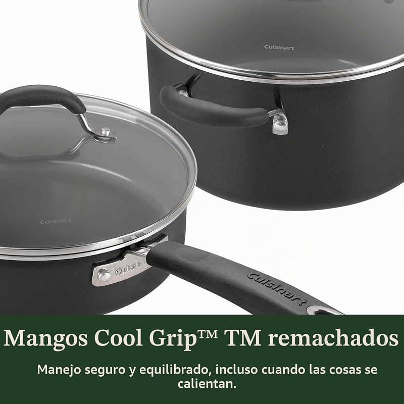 Ceramica XT - Juego de utensilios de cocina antiadherentes | Juego de 11 ollas y sartenes | Cerámica antiadherente de titanio | para todas las cocinas incluyendo inducción | Sin PFAS | Tapas