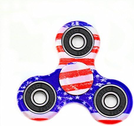 YLINGSU TRI- Fidget Spinner Hand Spinner ADD ADHD Focus Toy Ultra Durable High Speed Rotate (white color)