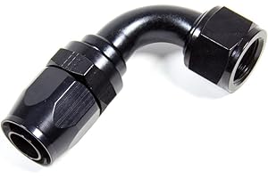 Fragola 229011-BL Black Hose Fitting 10 90 Deg to 12 Hose