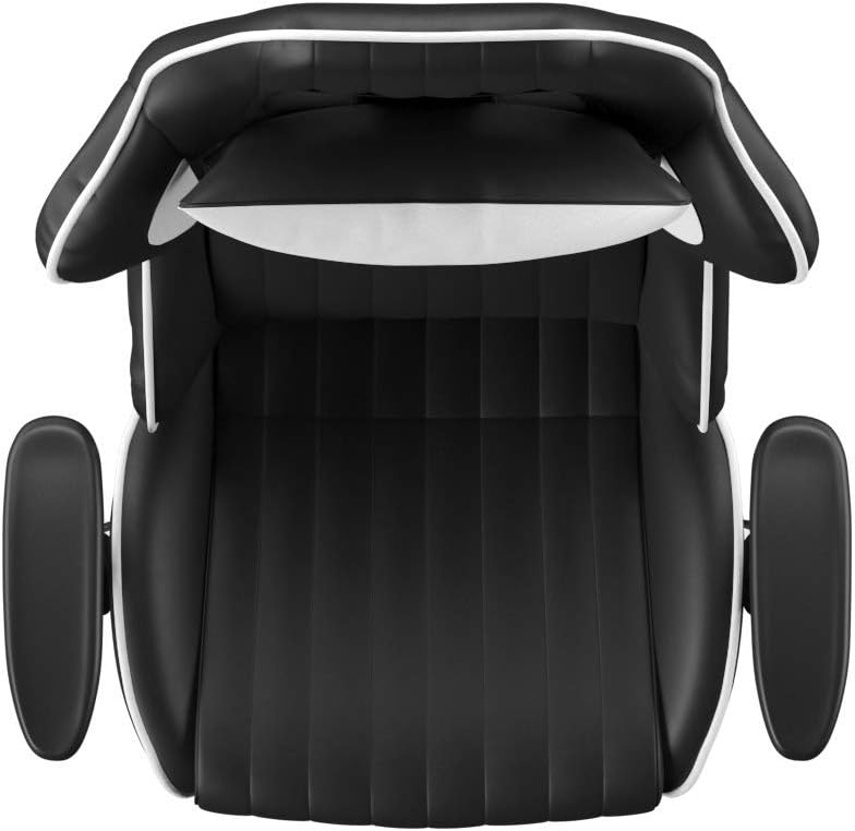 Alphason,AOC5126WHI,Senna Faux leather Racing chair - Black and White,Black and White, 1000x700x620mm - Image 5