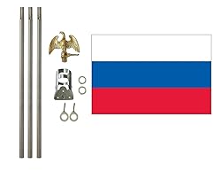 Russia 3x5 ft Outdoor Flag and Flag Pole