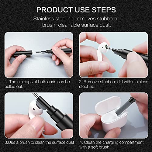 Earbuds Cleaning Kit for Airpods, Earbuds Cleaner Pen, Multi
