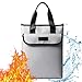 Fireproof Document Bag, Rusuer Silicone Coated Water & Fire Resistant Safe Large Storage Dual layer 15
