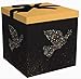 EndlessArtUS Starlight 10x10x10 Gift Box Pop Up in Seconds Comes with Decorative Ribbon Mounted on The Lid a Gift Tag and Tissue Paper - No Glue or Tape Required