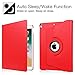 Fintie iPad Pro 10.5 Case with Built-in Apple Pencil Holder - 360 Degree Rotating Stand Protective Case with Auto Sleep/Wake Function for Apple iPad Pro 10.5 Inch 2017 Release Red