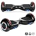 cho Electric Self Balancing Dual Motors Scooter Hoverboard with Built-in Speaker and LED Lights - UL2272 Certified (Black)