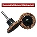 2-inch Conditioning Disc Pad Holder Assembly, Pack of 5-1/4'' Shank - Compatible with 3M ROLOC Scotch-Brite Brand Discs - Speed-Lok TR Quick-Change Attachment