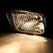 Auto Dynasty Compatible with Honda Civic Driving Bumper Fog Light+Bulbs+Switch (Smoke Lens) - 6th Generation EJ EM EK D16