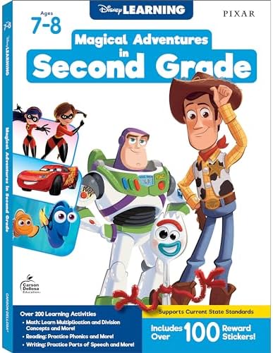 Disney Learning Magical Adventures in Kindergarten Workbooks, Math