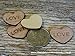 Wooden Heart Confetti ~ Mr Mrs ~ Wood Hearts, Wood Confetti Engraved Love Hearts- Rustic Wedding Decor (100 count)