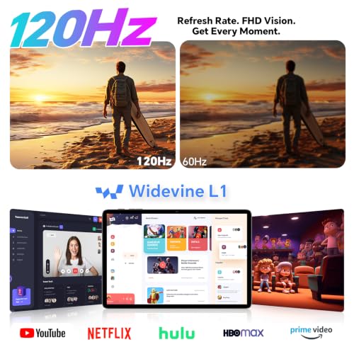 TECLAST P30T 120Hz Tablet 10" Android16, 2GHz 16GB+128GB with Case+Pen | Gemini AI, TF 5TB, Octa-Core, 5G WiFi, Widevine L1, GPS, GMS, OTG, 6000mAh