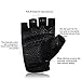 Trideer Ultralight Workout Gloves, Flexible Gym Gloves with Anti-Slip Silica Gel Grip & Adjustable Strap, Exercise Gloves(Men&Women) (#1Black, L)