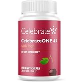 Celebrate Vitamins CelebrateONE 45 Bariatric Multivitamin with 45mg Iron | 1 Month Supply, 30 Chewable Tablets, Once Daily Post-Surgery Vitamins for Gastric Sleeve and Bypass Patients, Midnight Cherry