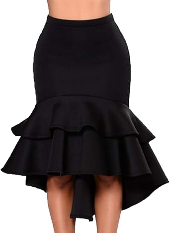 black bandage midi skirt