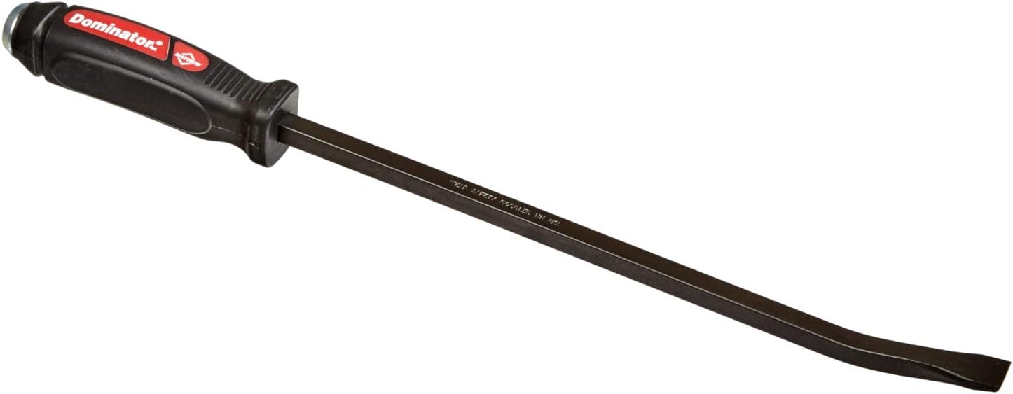 Mayhew 60144 12-C Dominator Pry Bar, Curved, 17-Inch OAL, Steel Black, 12"