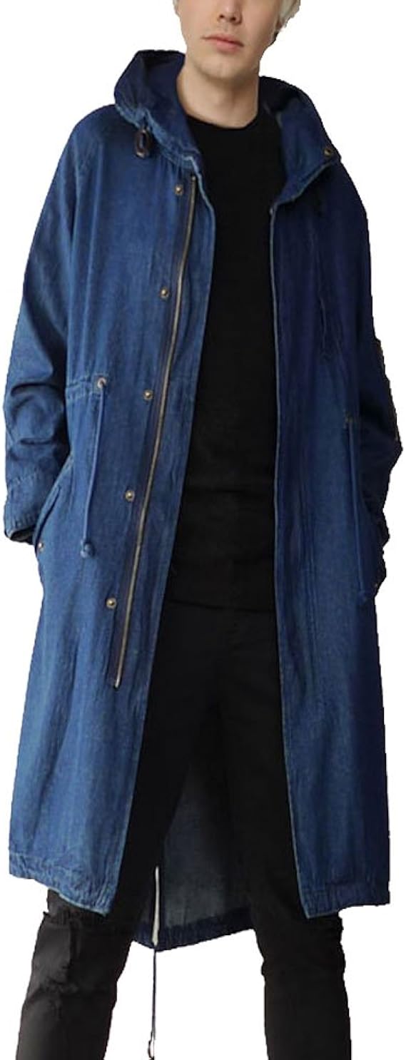 Amazon モッズコート M 51 メンズ アウター 秋 冬 春 コットン100 インディゴブルー ビッグシルエット ロングコート ストリート デニムコート コート ジャケット 通販 Amazon モッズコート M 51 メンズ アウター 秋 冬 春 コットン100 インディゴブルー ビッグシルエット ロングコート ストリート デニムコート コート ジャケット 通販