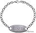 Max Petals - Eliquis Medical Alert ID Stainless Steel Identification Bracelet with 9 Inch Chain