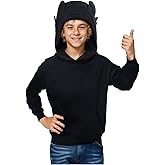 Eusnady Dragon Hoodie for Kids Coat Fleece Costume with Ears Animal Dragon Sweater for Teen Boys Girls Gift