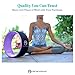 UpCircleSeven Yoga Wheel for Back Pain - Deep Tissue Massage - Yoga Back Roller Wheel for Back Pain Relief Stretching Myofascial Release Mobility (Purple 12