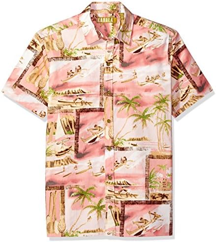 Kahala Men's Diamond Head Surf by John Severson Standard Fit Hawaiian Shirt