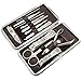 JINLI Nail Care Personal Manicure & Pedicure Set, Travel & Grooming Kit, 12 Piece