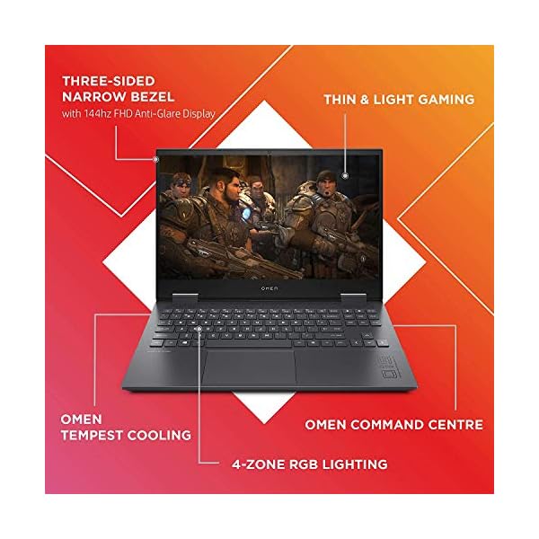 HP OMEN Laptop PC 15-en0008sa, AMD Ryzen 7, 16GB RAM, RTX
