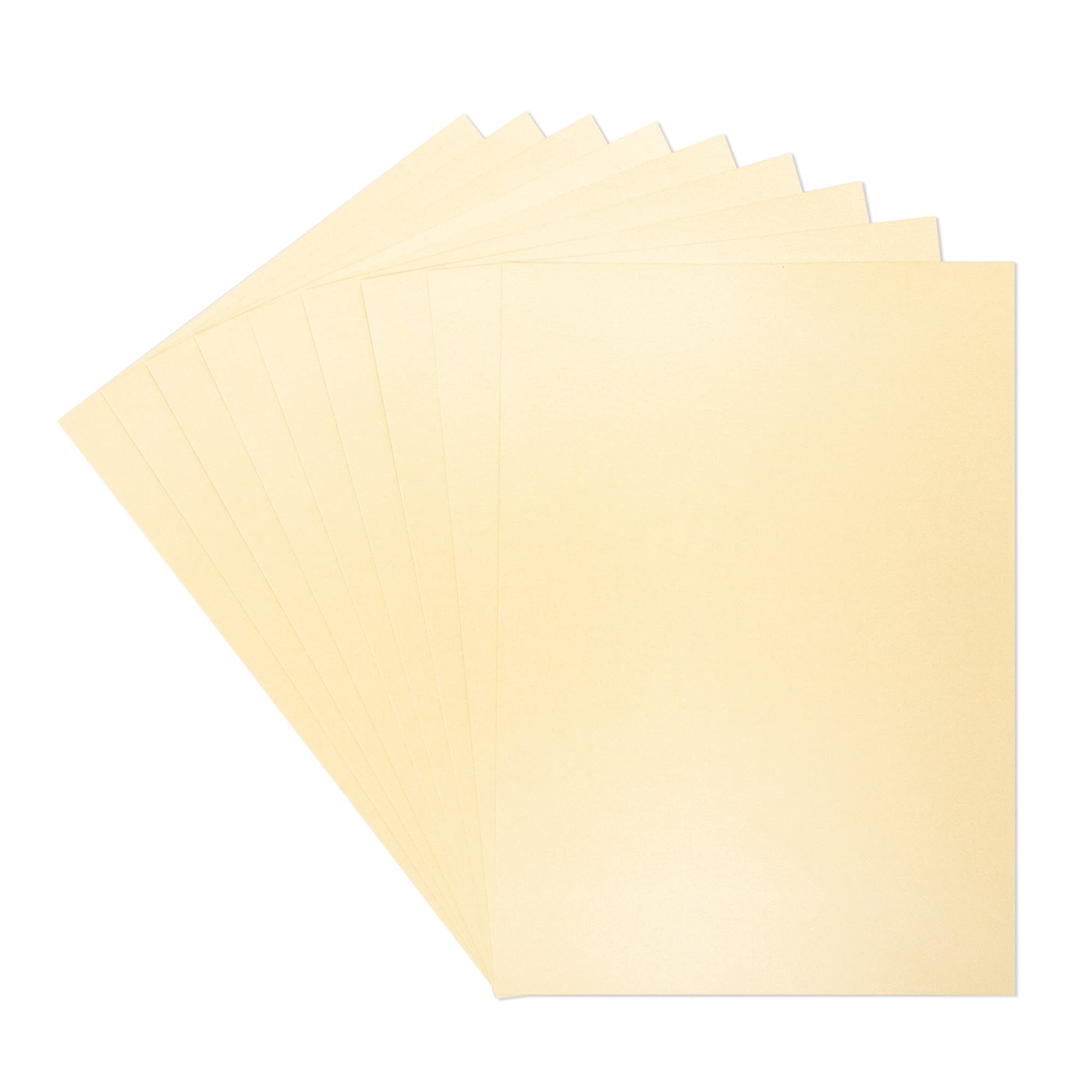 A4 Coloured Card Pack Single Sided Ivory – 300GSM (10 Sheet Pack) - Perfect for Arts and Crafts, Printing, Card Bases & Folding - Centura Pearl by Crafter's Companion