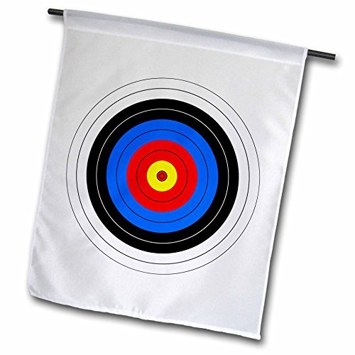 Modern Target With Red Yellow Black White And Blue Rings Archery