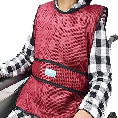 XIHAA Elderly Breathable Wheelchair Seat Restraint Vest,Adjustable Length,Wheelchair Safety Horse Clamp,Anti Fall Proof Non Slip Accidental Fall