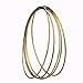 EBOOT 5 Pcs Metal Rings Hoops Macrame Rings for Dream Catcher and Crafts Supplies Gold Floral Wreath Macrame Hoops for Wedding DIY Wall Hanging Craft(6 Inch)