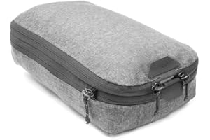Peak Design Packing Cube, Charcoal, Weatherproof Luggage Cube with Dual Compartment Organization, Expansion and Compression, Zipper Opening, Travel Organizer for Men and Women, Size S