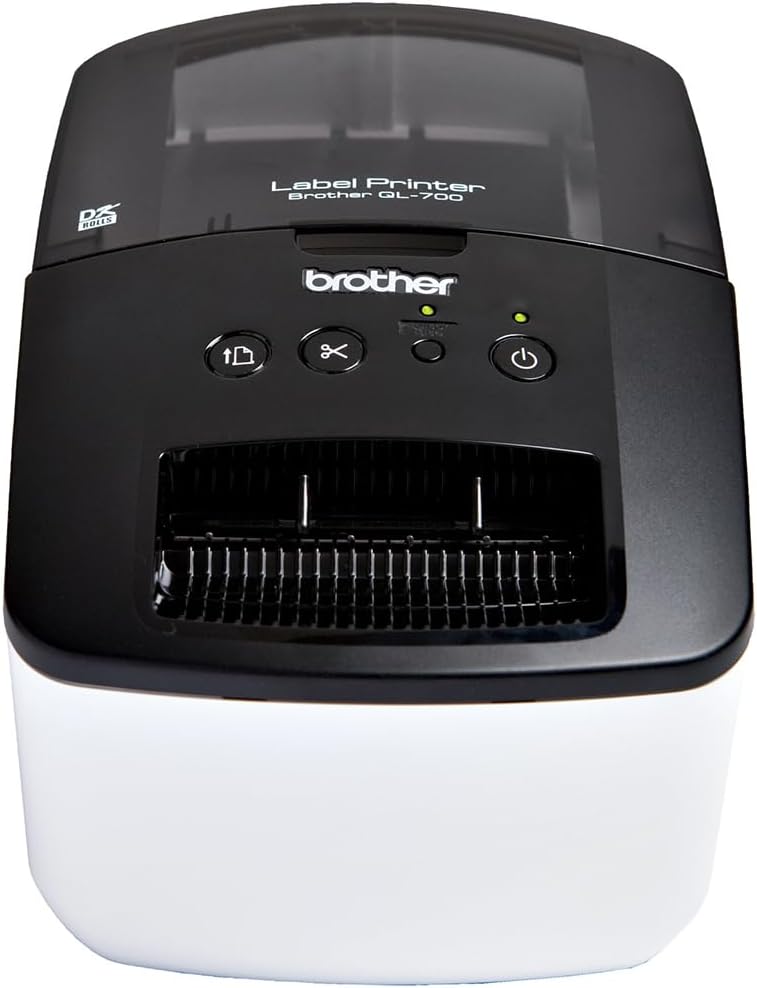 Brother QL-700 Label Maker USB 2.0 Desktop Printer 62mm UK Plug Black