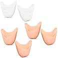 Zhanmai 6 Pcs Toe Cover Protectors for Women Silicone Toe Pouch Caps Gel Pads Pointe Shoes Protectors Gel Ballet Dance Sock Pads with Breathable Hole for Ball of Foot Metatarsal(White, Beige)