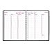 Brownline DuraFlex 2017 Weekly Planner, Twin-Wire, Black, 11 x 8.5 inches (CB950V.BLK-17)