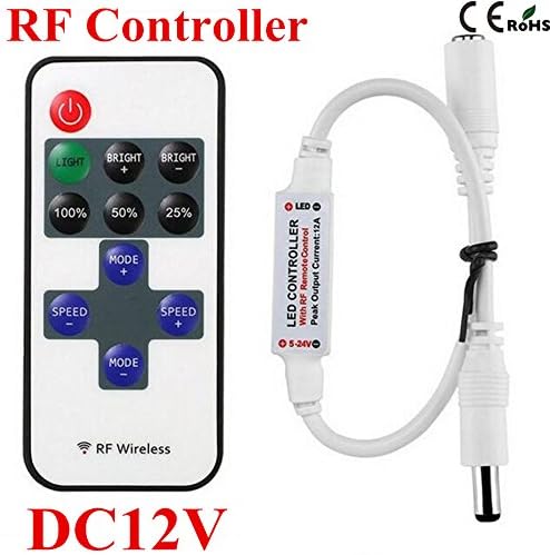Lwind RF mini monochromatic controller 11 key radio with dimming LED monochrome light dimmer FOR LED work light, LED flood light, LED off road light, LED light bar,LED light strip