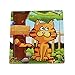 GOTD Cute Cat 9-Piece Wooden Jigsaw Puzzle
