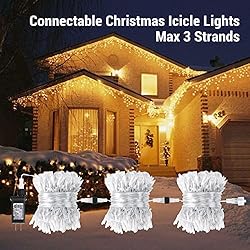 Toodour Icicle Lights, 29.5ft 360 LED Christmas