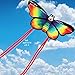 AGREATLIFE Rainbow Butterfly Kite for Kids - Giant Wide