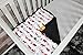 Dear Baby Gear Baby Blankets, Woodland Adventure Bear Moose Lumberjack Plaid, Minky Black, 32 Inches by 32 Inches