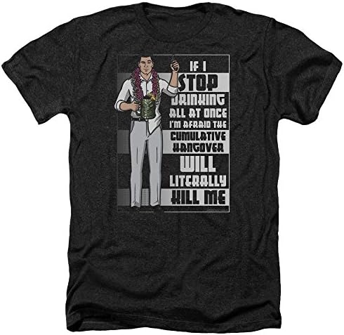 Archer Killer Hangover Mens Heather Shirt Black Sm