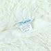 CaliTime Super Soft Blanket Throw for Couch Sofa Bed Elegant Cozy Plush Warm Faux Fur Solid Color 60 X 80 Inches Ivory