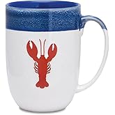 Cape Shore 16oz Stoneware Glaze Dipped Mug (Lobster)