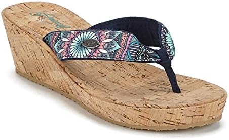 animal wedge flip flops