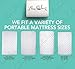 ACC 2-PACK Bamboo PACK N PLAY Mattress Pad Cover Fits MOST Portable & Mini Mattresses. Bonus - 2 Bamboo Changing Pad Liners! Waterproof, Dryer Friendly,! Best Fitted Crib Protector