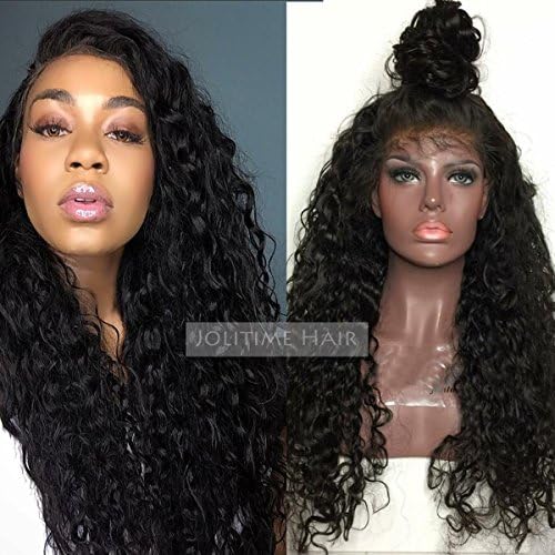 Jolitime Hair 180 Density Fiber Hair Synthetic Wigs Loose Curly Lace Front Wigs Synthetic Water Wave Hair 24Inch