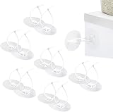 HAOXYO 12P No-Drill Self-Adhesive Furniture Straps Anti-Tip Safety Anchors view 1